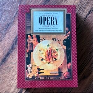 Dining and the Opera in Manhattan cookbook & cd box set